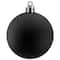 60ct Shiny Jet Black Shatterproof Ball Ornaments